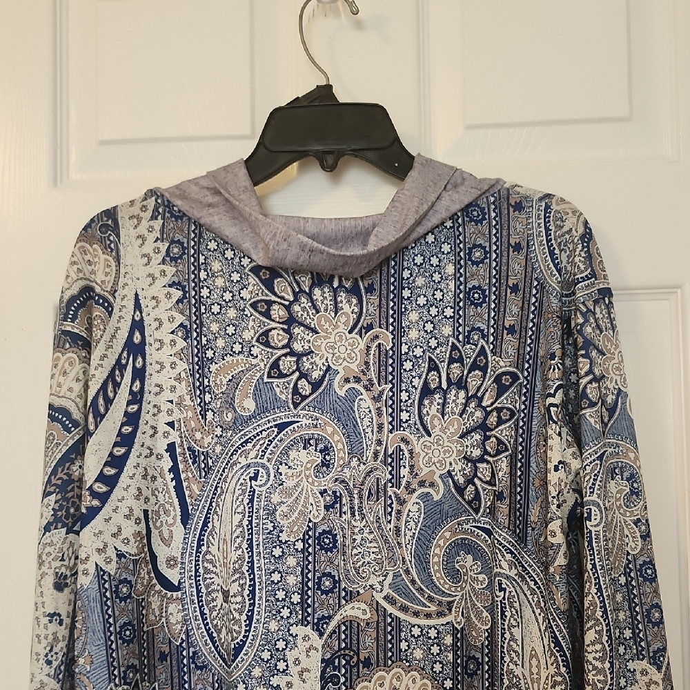 Paisley Print Cowl Neck Blouse - Picture 7 of 10